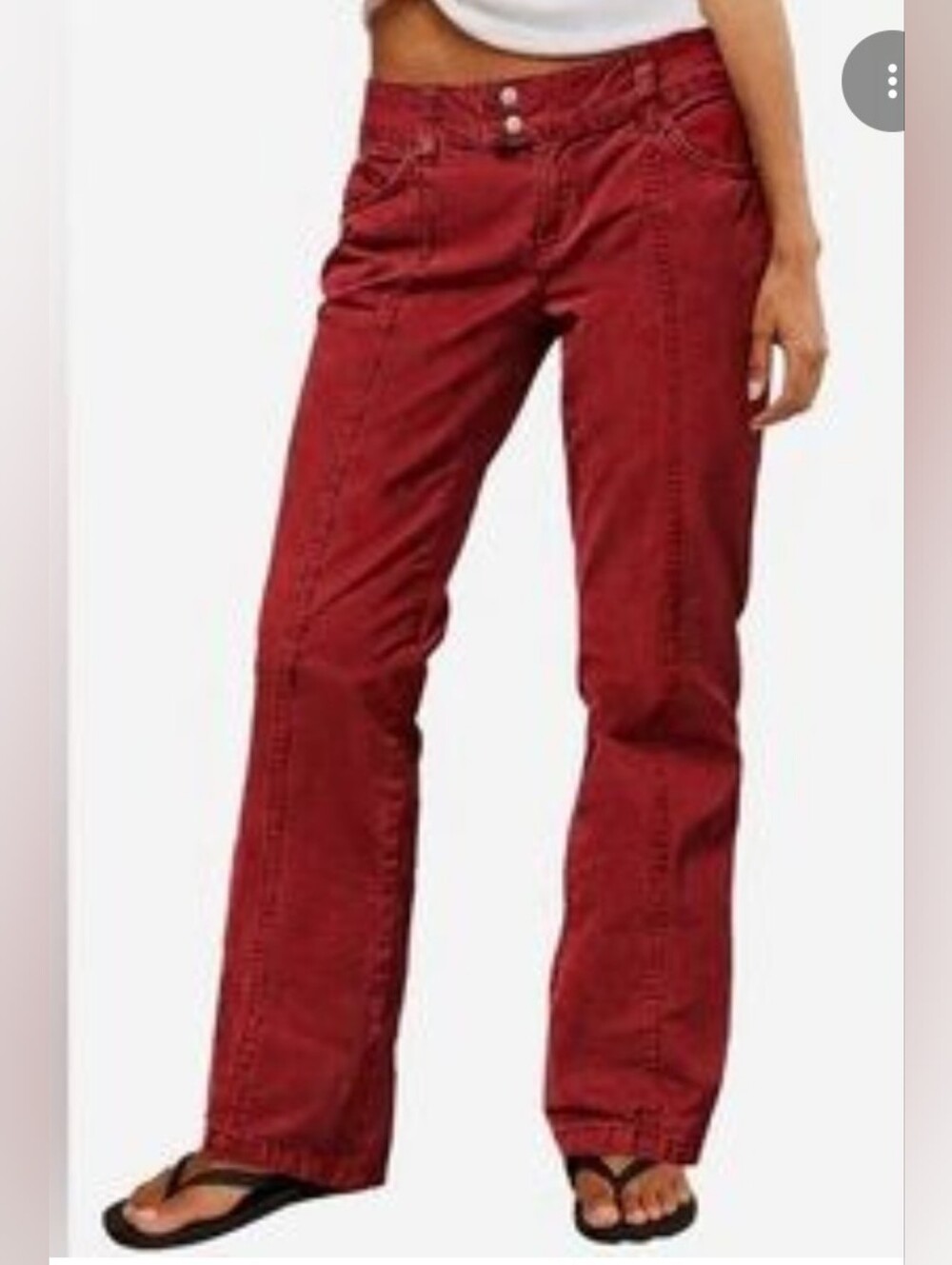 Flamingals Straight Leg Midrise Cargo Green Pants NWT XS